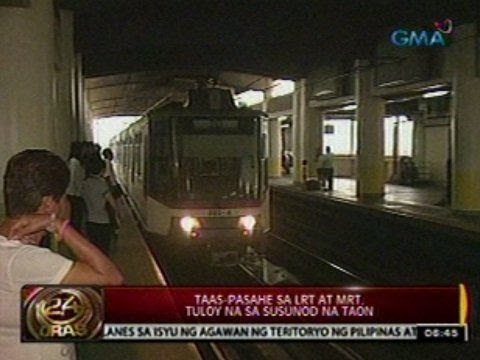 24 Oras: Taas-pasahe sa LRT at MRT, tuloy na sa susunod na taon