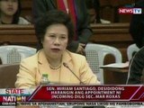 SONA: Sen. Santiago, desididong harangin ang appointment ni incoming DILG Sec. Mar Roxas