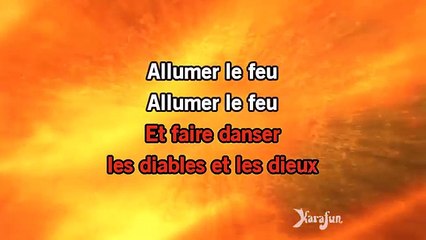 Johnny Hallyday - Allumer le feu KARAOKE / INSTRUMENTAL