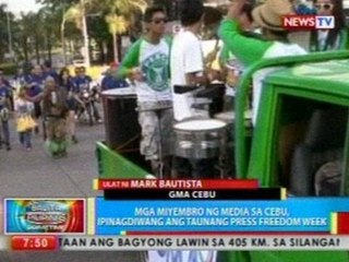 BP: Mga miyembro ng media sa Cebu, ipinagdiwang ang taunang Press Freedom Week