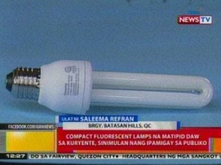 BT: Compact fluorescent lamps na matipid raw sa kuryente, sinimulan nang ipamigay sa publiko