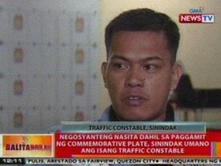 BT: Negosyanteng nasita dahil sa commemorative plate, sinindak umano ang isang MMDA constable