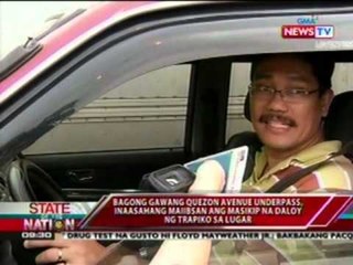 Bagong gawang Quezon Ave. underpass, inaasahang maiibsan ang masikip na daloy ng trapiko sa lugar