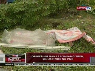 QRT: Driver ng nakasagasang tren sa Manila, sinuspinde ng PNR