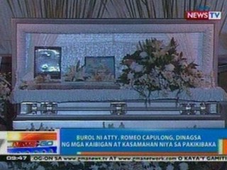 NTG: Burol ni Atty. Romeo Capulong, dinagsa ng mga kaibigan at kasamahan niya sa pakikibaka