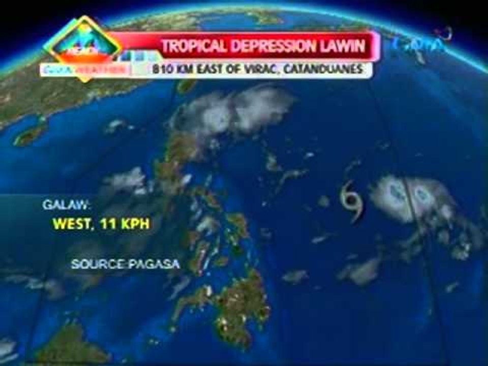 Saksi: Namumuong sama ng panahon sa silangan ng bansa, naging Tropical Depression Lawin na