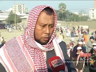 তীব্র শীত উপেক্ষা করে ইজতেমায় লাখো মুসল্লির জমায়েত