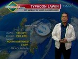 24 Oras: Typhoon Lawin, bumilis ang pagkilos; isa pang bagyo, nasa labas ng PAR