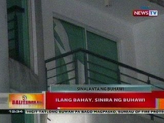 BT: Ilang bahay sa Bagong Silang, QC, sinira ng buhawi