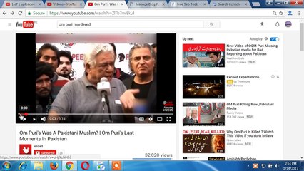 Om Puri's Was A Pakistani Muslim Om Puri's Last Moments In Pakistan 2017