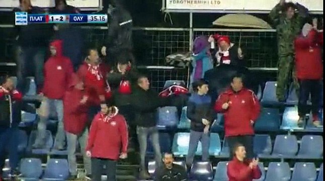 Georgios Giakoumakis Goal HD - Platanias 1-2 Olympiacos 14.01.2017