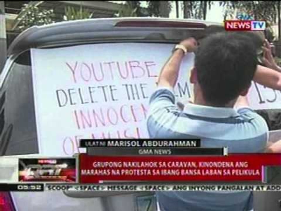QRT: 300 sasakyan, nag-ikot para iprotesta ang anti-islam film na 'Innocence of Muslims'