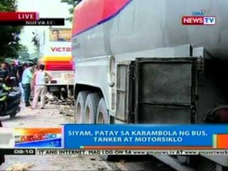NTG: Konduktor ng bus at pahinante ng tanker, sumasailalim na sa pagtatanong ng otoridad