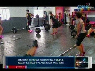 Saksi: Tabata workout, apat na minuto lang ang haba pero nangangailangan ng 100% lakas ng katawan