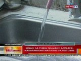 BT: Singil sa tubig ng Manila Water, nakaambang magtaas sa Oktubre