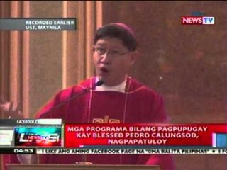 NTL: Mga programa sa pagpupugay kay Blessed Calungsod, nagpapatuloy