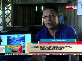 BP: Aabot sa 200 ektarya ng lupa sa bundok sa Davao Oriental, nasunog