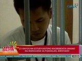 UB: 23-anyos na estudyanteng nagbebenta umano ng marijuana sa paaralan sa Pangasinan, arestado