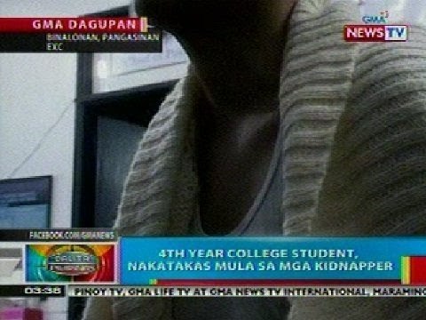 BP: Estudyante sa Pangasinan, nakatakas mula sa mga kidnapper