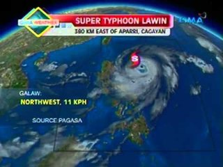 Saksi: Super typhoon Lawin, nananatili ang lakas habang papalapit sa Batanes-Cagayan area
