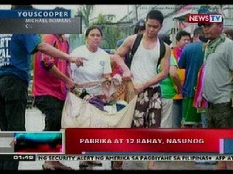 NTL: Pabrika at 12 bahay sa Cubao, QC, nasunog