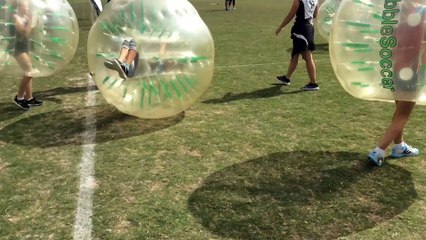 AMAZING BUBBLE SOCCER _ stuck on my head