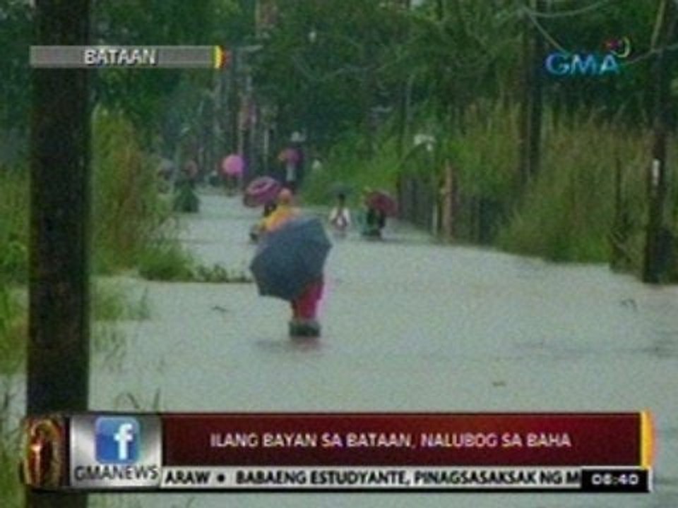 24 Oras: Ilang bayan sa Bataan, nalubog sa baha