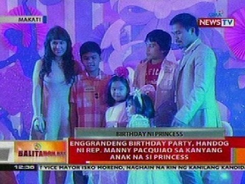 BT: Enggrandeng birthday party, handog ni Rep. Pacquiao sa anak na si Princess