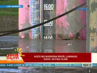 UB: Agos ng Marikina river, lumakas dahil sa pag-ulan