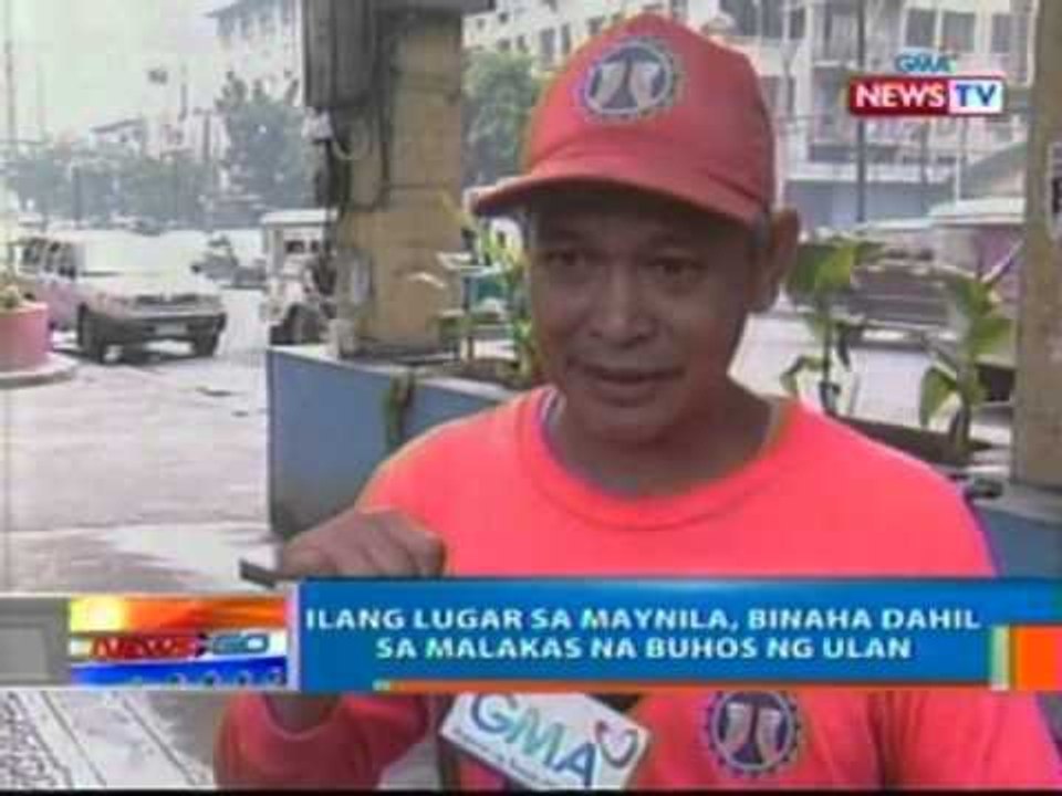 NTG: Ilang lugar sa Maynila, binaha dahil sa malakas na buhos ng ulan
