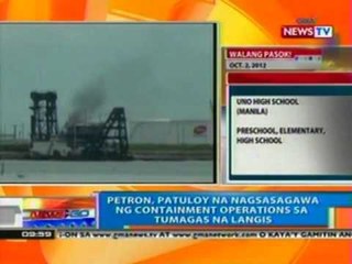 NTG: 300 litro ng bunker fuel, tumagas sa dagat sa Bacolod city