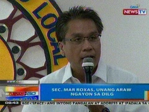 NTG: Sec. Mar Roxas, unang araw ngayon sa DILG