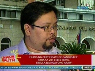 UB: Panayam kay Comelec Spokesman Dir James Jimenez (Oct. 1, 2012)