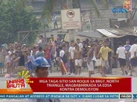 UB: Mga taga-Sitio San Roque sa Brgy. North Triangle sa QC, magbabarikada sa EDSA vs demolisyon
