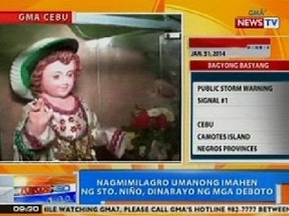 NTG: Nagmimilagro umanong imahen ng Sto. Niño sa Cebu, dinarayo ng mga deboto