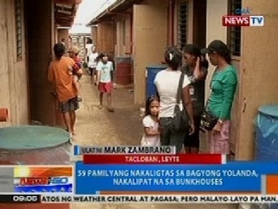 NTG: 59 pamilyang nakaligtas sa Bagyong Yolanda, nakalipat na sa bunkhouses
