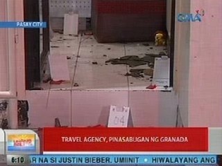 UB: Travel agency sa Pasay, pinasabugan ng granada