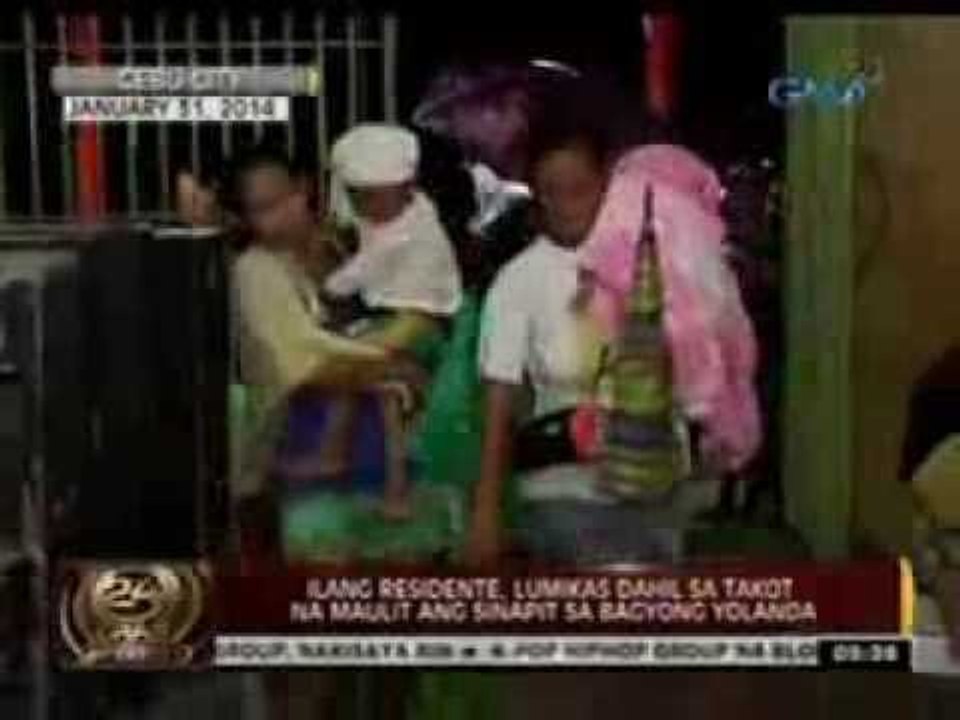 24 Oras: Ilang residente, lumikas sa takot na maulit ang sinapit nila noong Yolanda