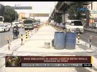 24 Oras: Road reblocking sa Metro Manila, isinagawa ngayong long weekend