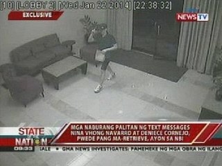 Text messages ni Cedric Lee kay Vhong Navarro matapos ang pambubugbog sa aktor, hawak na ng NBI