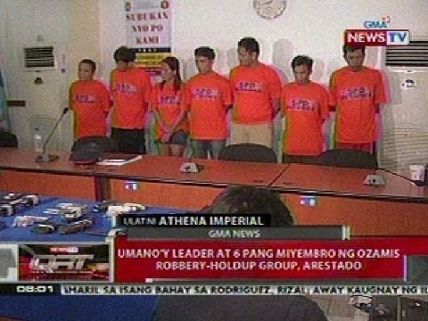 QRT: Leader at 6 pang miyembro ng Ozamis Roberry-holdup group, arestado