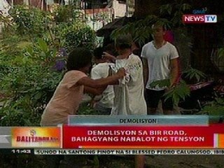 BT: Demolisyon sa BIR Road, bahagyang nabalot ng tensyon
