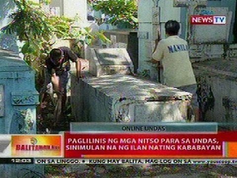 BT: Paglilinis ng mga nitso para sa Undas, sinimulan na ng ilan nating kababayan