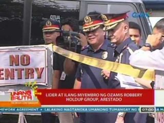 UB: Lider at ilang miyembro ng Ozamis robbery holdup group, arestado