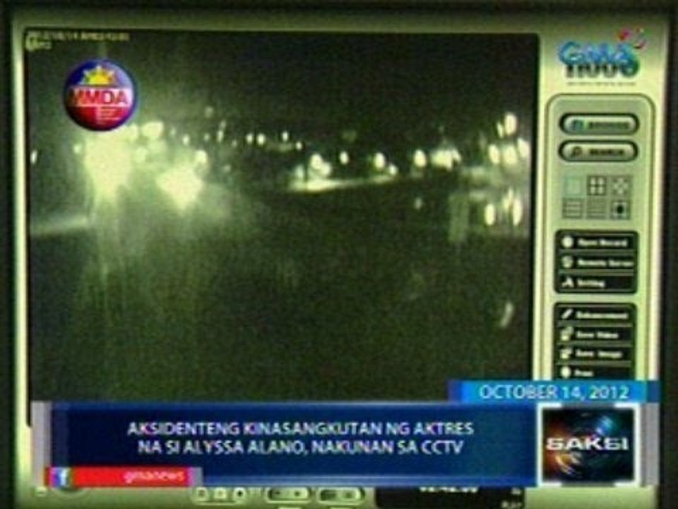 Saksi:  Aksidenteng kinasangkutan ng aktres na si Alyssa Alano, nakunan sa CCTV