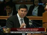 24 Oras: Sen. Ralph Recto, nagbitiw bilang chairman ng committee on ways and means