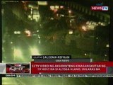 QRT: CCTV video ng aksidenteng kinasangkutan ng TV host na si Alyssa Alano, inilabas na