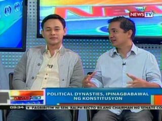 NTG: Panukala laban sa mga political dynasty, nakabinbin sa Senado at Kamara