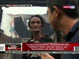 QRT: Ilang residente, naghanap ng pwede pang isalba mula sa nasunog na mga bahay