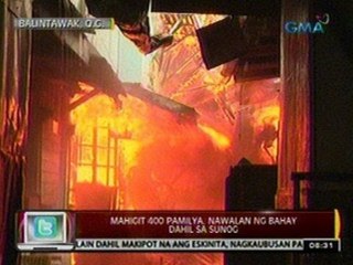 24 Oras: Mahigit 400 pamilya, nawalan ng bahay dahil sa sunog